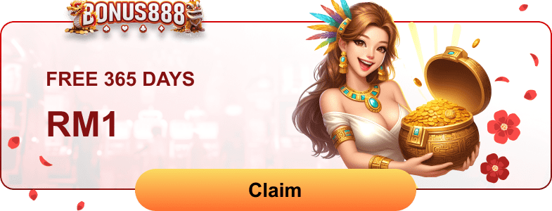 Bonus888 - Free Credit 365 Days RM1 - bonus8881