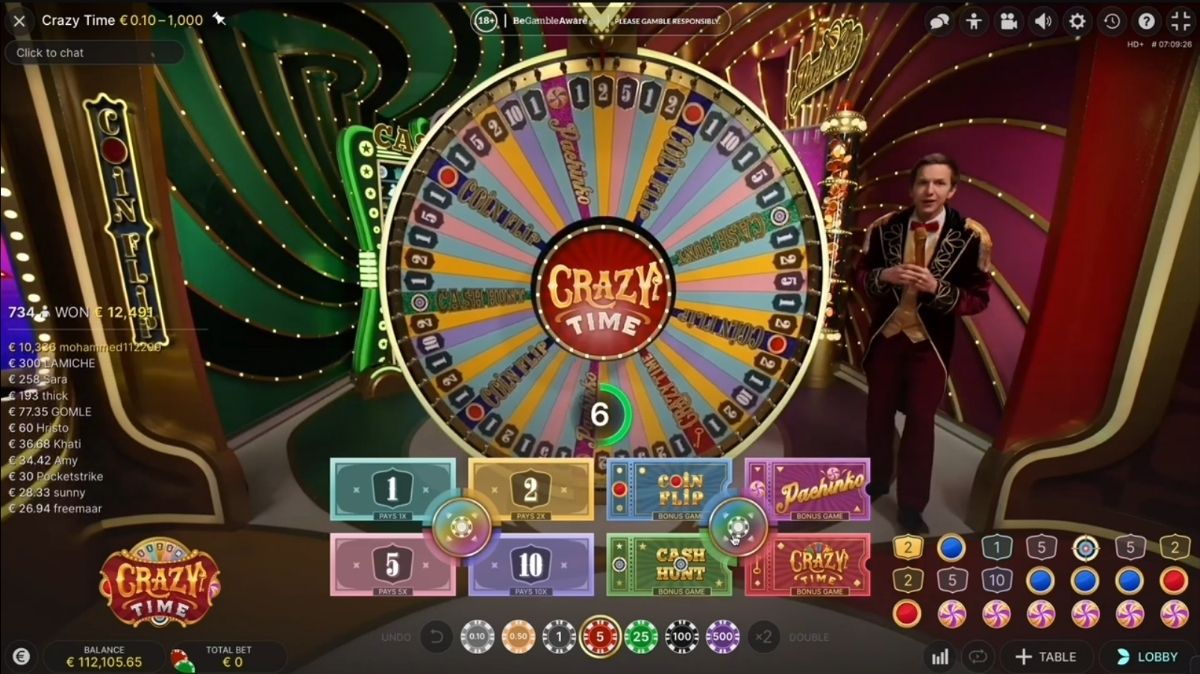 Crazy Time - Gameplay 1 - bonus8881