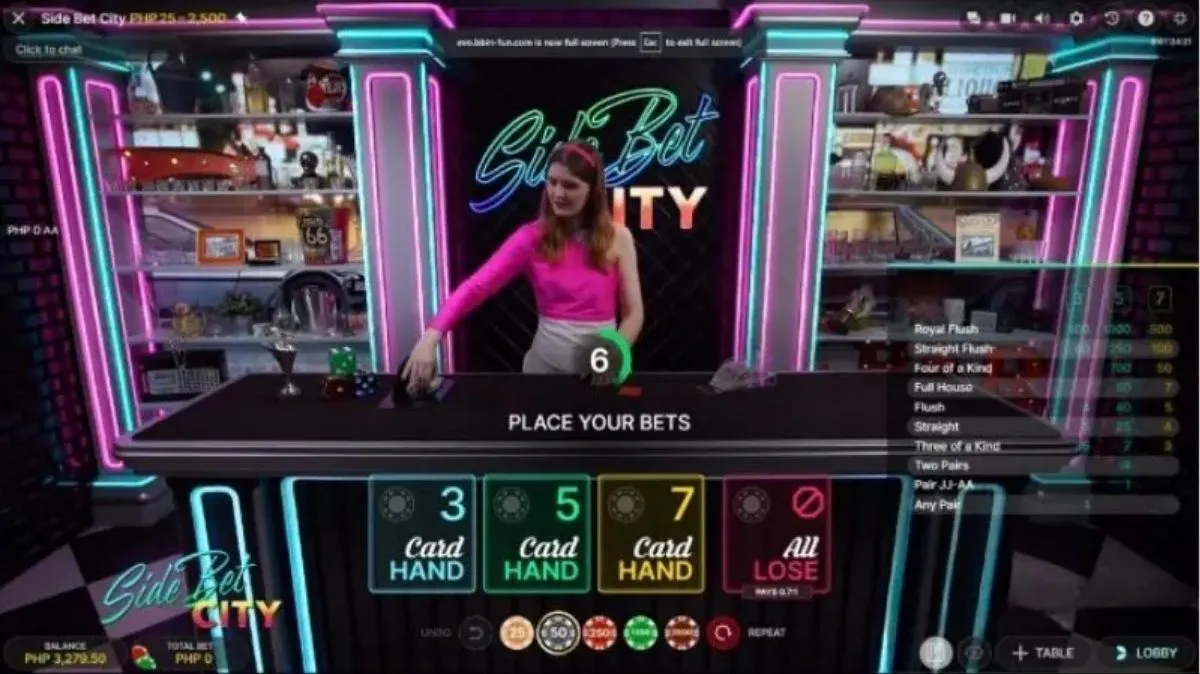 Side Bet City- Game 1 - bonus8881