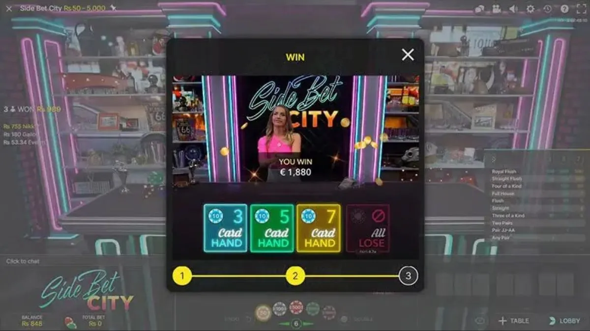 Side Bet City- Game 2 - bonus8881