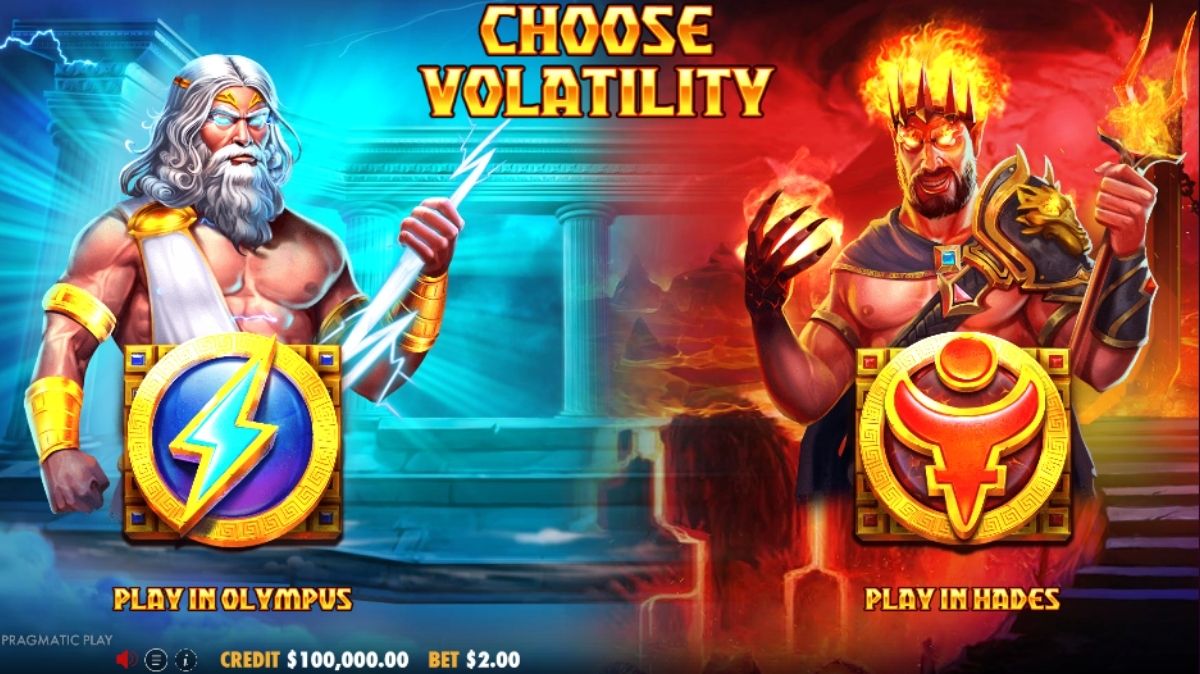 Zeus vs Hades Gods of War Slot - Interface - bonus8881