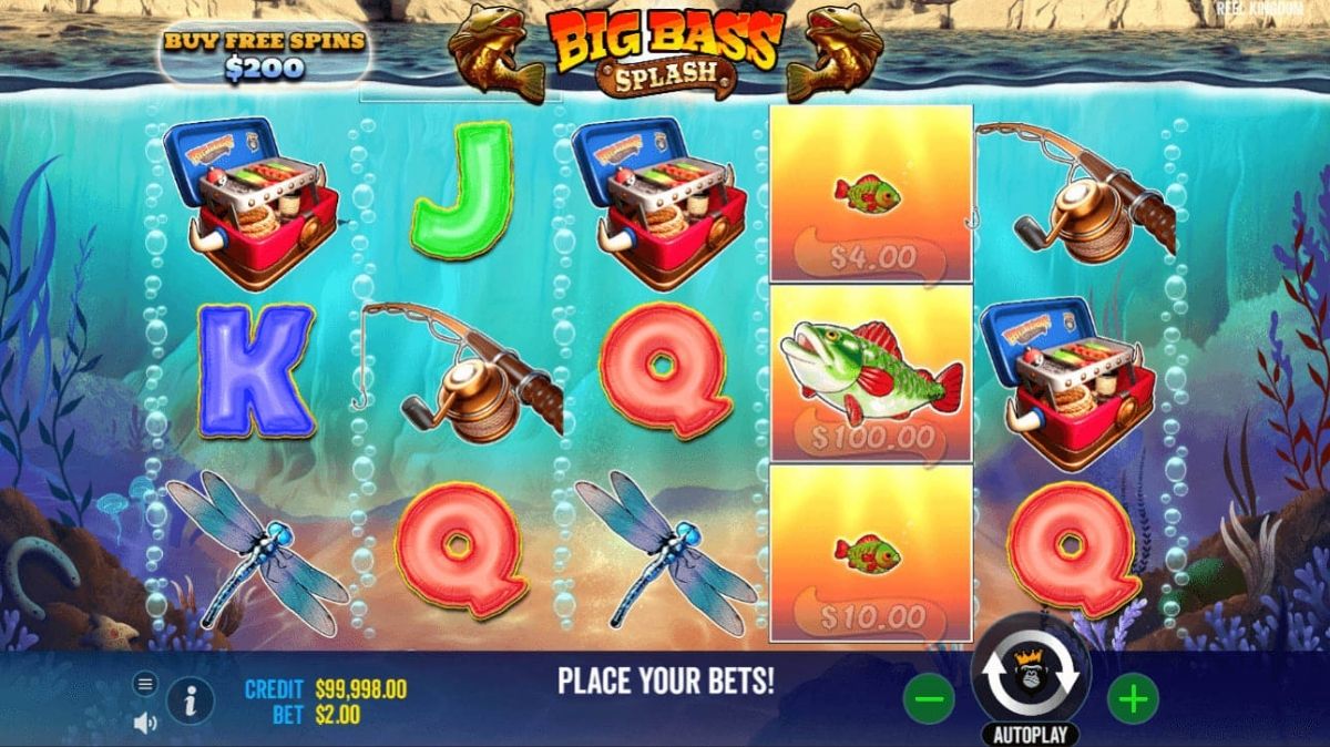 Big Bass Splash Slot - Interface - bonus8881
