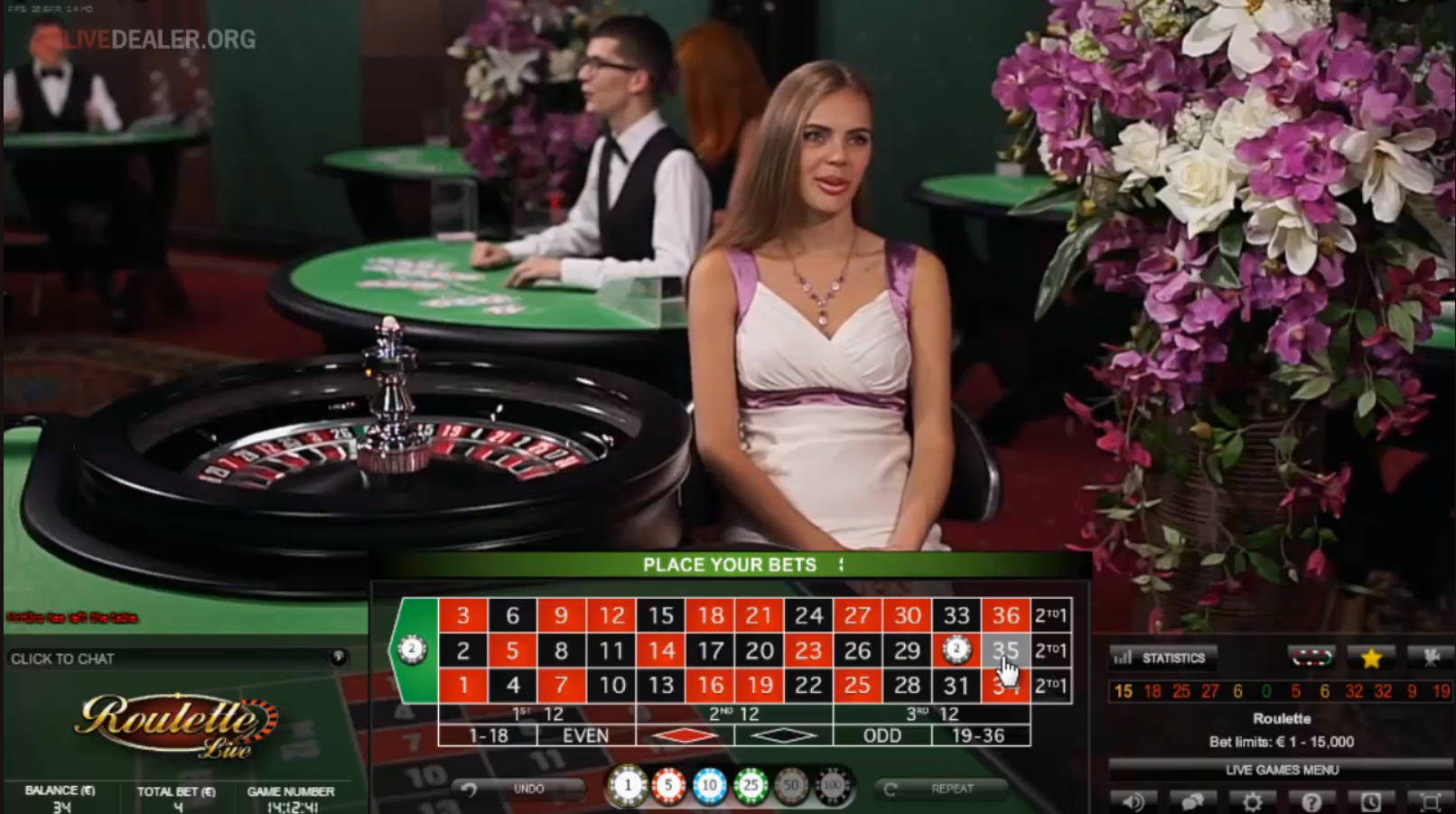 Roulette - Gameplay 1 - bonus8881