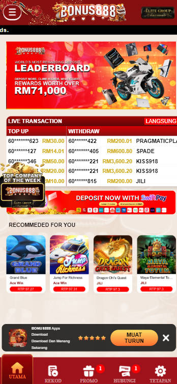 Bonus888 - Homepage - bonus8881
