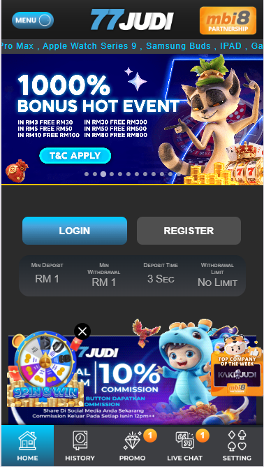 77Judi - Homepage - bonus8881
