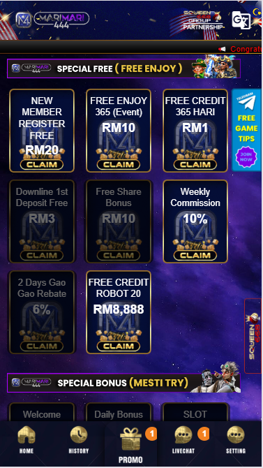 Marimari444 - Promotion - bonus8881