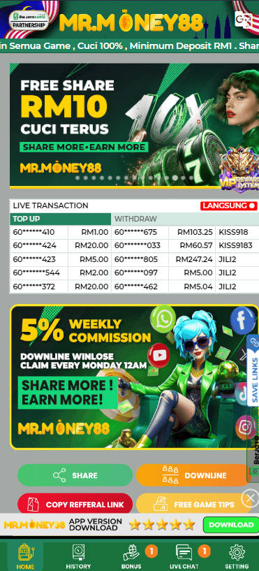 MrMoney88 - Homepage - bonus8881