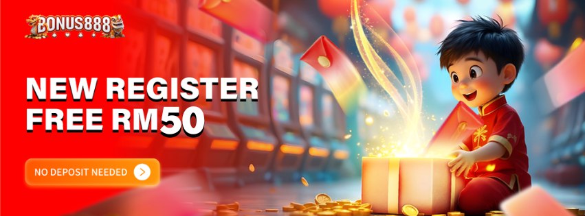 Bonus888 Free Credit No Deposit RM50 Banner